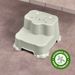 Çocuklar için Kaydırmaz, Çift Basamaklı Tabure - Banyo ve Lavabo Katlı Yükseltici - Yeşil