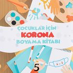 Çocuklar İçin Korona Boyama Kitabı - Beşbalık Yayınevi
