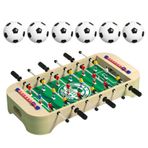 Çocuklar için langırt topu, taşınabilir hafif langırt topu, çocuklar için langırt masası/langırt masası, 2 x puan tahtası, 6 x oyun çubuğu, 6 x sap, 6 x futbol topu, kolay montaj