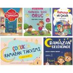 Çocuklar Için Ramazan ve Oruç Kitaplığı 5 Li Set (Kalbimin Süsü Oruç + Ramazan Geldiğinde + Ramazan ve Çocuk + Bizim Evde Ramazan + Çocukça Ramazan Takvimi) - Standart