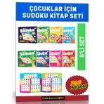 Çocuklar İçin Sudoku Kitap Seti (3-8 Yaş İçin- 8 Kitap - 700 Adet Sticker)