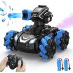 Çocuklar Için Uzaktan Kumandalı Araba, 4WD Tank Rc Araba 2.4ghz Drift Dublör Tankı Araba Sprey Sisli Buhar ve 360° Dublör Rotasyon Erkek Kız Çocuklar Için Uzaktan Kumandalı Araba Ç (Yurt Dışından) - Renkli