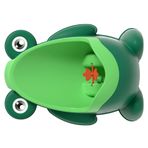 Çocuklar Urinal, Lazımlık Eğitimi Urinal, Pee Trainer Urinal, Erkek Pee Eğitimi Urinal, Sevimli Karikatür Komik Hedef Duvara Montaj (Yeşil)