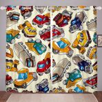 Çocuklar ve Gençler için 3D Dörtnala At Baskılı Pencere Perdeleri Mikrofiber İzlanda At Pencere Uygulamaları Erkek Çocuk Odası Dekoru 167 cm x 228 cm