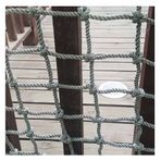 Çocuklar ve Yetişkinler için Açık Hava Tırmanma Ağı - Salıncak Seti için 10 mm Halat Kargo Dokuma Ağı, 3 x 3 m (9,8 x 9,8 ft) - Açık Havada Aktif Eğlence için Dayanıklı Oyun Ekipmanı