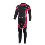 Çocuklar Wetsuit Kız Erkek Fermuarlı Uzun Kollu Dalış Mayo Su Sporları için Hızlı Kuru Tek Parça Chlidren Sörf Suit