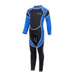 Çocuklar Wetsuit Kız Erkek Fermuarlı Uzun Kollu Dalış Mayo Su Sporları için Hızlı Kuru Tek Parça Chlidren Sörf Suit