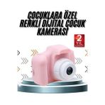 Çocuklara Özel Fotoğraf Video Çeken Mini Çok Renkli Fotoğraf Makinesi - Lisinya