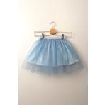 Çocuksan Baby&Kids Wear Kız Çocuk Bebe Mavi Tüllü Tütü Etek Simli Bel 23 Nisan 29 Ekim Doğum Günü Parti Kıyafeti