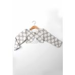 Çocuksan Baby&Kids Wear Kız Çocuk Gri Puantiyeli Bolero Ceket - Abiye Üst - Şık Davetlik Ceket