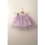 Çocuksan Baby&Kids Wear Kız Çocuk Lila Tüllü Tütü Etek Simli Bel 23 Nisan 29 Ekim Doğum Günü Parti Kıyafeti