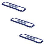 Cod-Ex Orlon Nemli Palet Tablet Toz Toplama Statik Mop - Mavi - 50 Cm. - 3 Adet