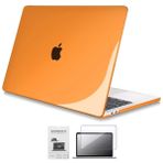 Codegen A2686 Apple 13 Macbook Pro M2 Kristal Turuncu Kılıf Koruyucu + Ekran Filmi