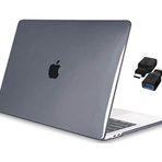 Codegen Apple 13 Macbook Air A2337 M1 Kristal Gri Kılıf Koruyucu Kapak + Usb Çevirici