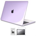 Codegen Apple 13 Macbook Pro A2338 M1 Kristal Mor Kılıf Koruyucu + Ekran Filmi