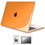 Codegen Apple 13'' Macbook Pro A2338 M1 Kristal Turuncu Kılıf Koruyucu + Ekran Filmi