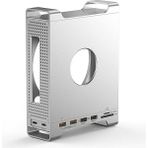 Codegen Mac Mini M4/m4 Pro 9 In 1 Type-C Nvme SSD Alüminyum Çevirici Stand Docking Station CDG-NSC201 - Gri - Metal