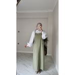 codudem Gabardin ince yazlık kumaş tesettüre uygun salopet elbise