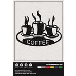 COFFE DEKORATİF DUVAR SÜSÜ 30 CM 23 CM