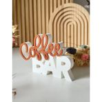 Coffee Bar Yazısı Dekoratif Masa Üstü Aksesuar–kahve Köşesi Dekoru