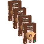 Coffee Filters Caffeo No4 40 Adet Kahve Filtre Kağıdı x 4 Adet - Kağıt Filtre
