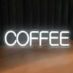 Coffee Neon Tabela – Duvar Dekorasyonu için Kahve LED Işıklı Tabela, USB ile Çalışan Kısılabilir Neon Işık, Kafeler, Mağazalar, Ev Barlar ve Restoranlar için Şık Sanat Dekorasyonu Olarak Mükemmel