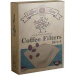 Coffee Time Sertifikalı Filtre Kahve Kağıdı Filters 1/ 4 4 Numara 40'lı Paket - 40 Adet