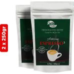 Coffeetropic Artisan Espresso No.3 Blend Çekirdek Kahve | 2x250 gr - 500 gr - Çekirdek (Öğütülmemiş)