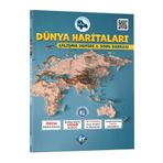 Coğrafyanın Kodları Dünya Haritaları Çalışma Defteri ve Soru Bankası KR Akademi