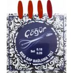 Çöğür Kısa Sap Saz Bağlama Teli 0.18 0.28 Tam Takım Set + 4 Adet Tezene