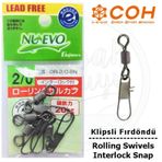 COH Klipsli Fırdöndü #2/0 20kg (Interlock Snap)