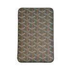 Cohiba Çakmak Kesicili Goyard Desenli Kahverengi Deri Puro Taşıma Çantası & Seyahat Humidoru