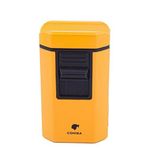 Cohiba CCM0611 4 Jet Torch Masa Tipi Puro Çakmağı Sarı