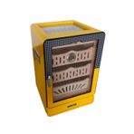 Cohiba Desenli Aksesuar Çekmeceli Camlı Sedir Humidor Puro Kutusu - TR8821