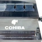 Cohiba Gümüş Masa Tipi 4 Fonksiyonlu Metal Puro Makası Kesici