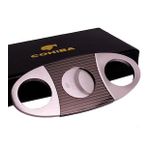 Cohiba Siyah Çizgili Çelik Puro Makası hu10