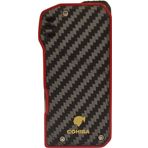 Cohiba Soft Flame Karbon Desenli-Kırmızı Metal Pipo Çakmağı