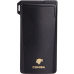 Cohiba Tek Torch Pürmüz & Soft Flame Fırçalı Siyah Puro & Pipo Çakmağı
