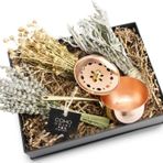 Coho Box Artisan Tütsü Gezdirme Çanağı & Üzerlik &Adaçayı & Lavanta Hediye Seti