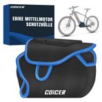 COICER Ebike orta motor koruma kılıfı I Bisiklet taşıyıcı taşıma koruması I Yağmur koruması olarak motor koruma örtüsü I Bosch, Brose, Shimano, Yamaha, Specialized için uygundur