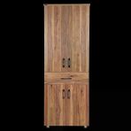 Çok Amaç 12688 Dolap 180 Model Hard Parlak Ceviz Suntalem 4Raf 1Çekmec El Yapım