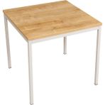 Çok Amaçlı 80CM Masa, Yemek Masası, Ofis Çalışma Masası, Bilgisayar Masası, Sehpa 80X80X75H - 80x80x75h cm - Meşe
