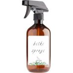 Çok Amaçlı Boş Boş Amber Kahverengi Sprey Başlıklı Cam Şişe Bitki Spreyi 500ML