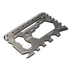 Çok Amaçlı Cep Kartı Toolcard 28 Fonksiyonlu Paslanmaz Çelik - Cıvata Anahtarı, Tornavida, Bisiklet Jant Anahtarı, Tornavida, Çakı, Kapak Açar, Pergel, Cetvel, Kablo Sıyırıcı, Kamp Survival Kit