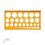 Çok Amaçlı Daire Çizim Şablonu Ve Cetvel 25 Cm