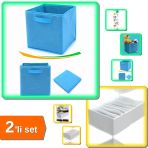 Çok Amaçlı Dolap İçi Düzenleyici Kutu + 8 Bölmeli Xl Pratik Çekmece Düzenleyici - 2Li Set Xyz789