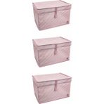 Çok Amaçlı Düzenleyici Kutu Organizer Cırt Cırtlı Hurç Mega Plus Boy 40CM x 30CM x 70CM (3 Adet) - Renkli - Standart