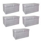 Çok Amaçlı Düzenleyici Kutu Organizer Cırt Cırtlı Hurç Mega Plus Boy 40cm X 30cm X 70cm (5 Adet) FRTKGTepo5721