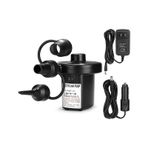 Çok Amaçlı Hızlı Şişirme+ındirme Hava Pompası - 220v & 12v Uyumlu Siyah