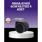 Çok Amaçlı Kilitsiz Masa Ayağı Tekerleği 6 cm Nemere - 1